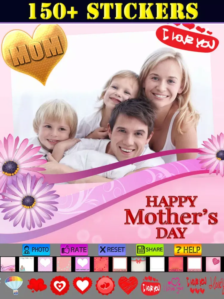 Ảnh chụp màn hình của Mother's Day Frame and Sticker iPad 