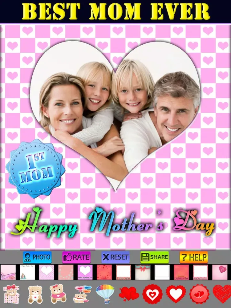 Ảnh chụp màn hình của Mother's Day Frame and Sticker iPad 