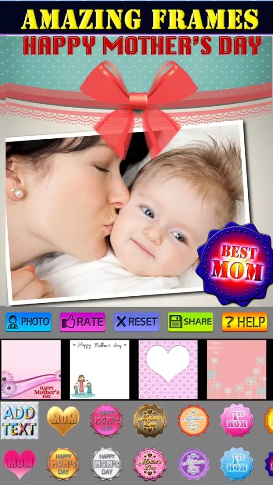 Ảnh chụp màn hình của Mother's Day Frame and Sticker