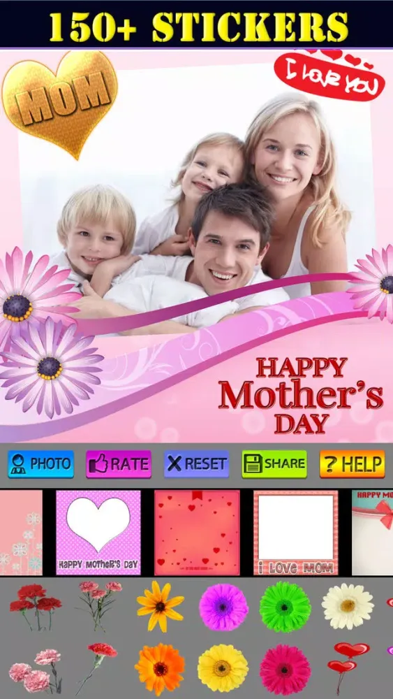 Ảnh chụp màn hình của Mother's Day Frame and Sticker