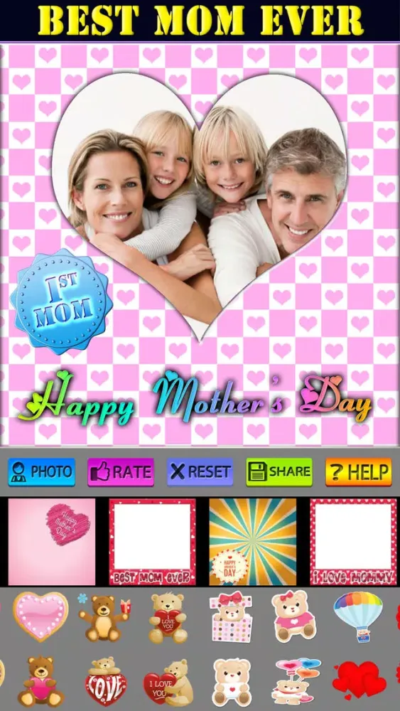 Ảnh chụp màn hình của Mother's Day Frame and Sticker