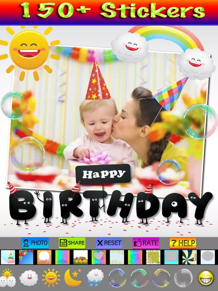 Happy Birthday Cards :) iPad  Screenshots