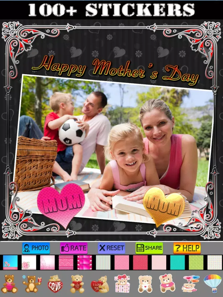 Ảnh chụp màn hình của Mother's Day Photo Frames and Posters iPad 