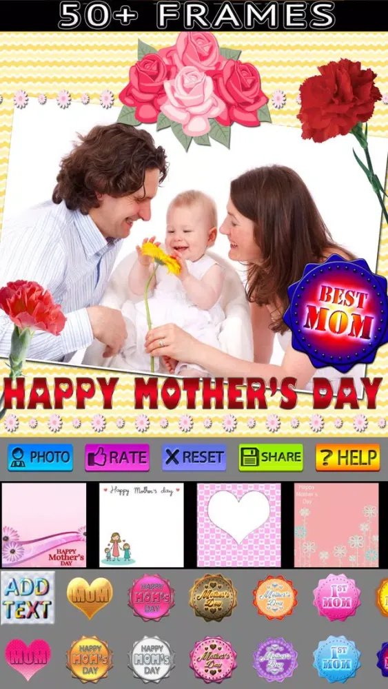 Ảnh chụp màn hình của Mother's Day Photo Frames and Posters