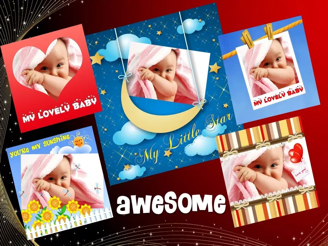 Capturas de tela do Baby Posters iPad 