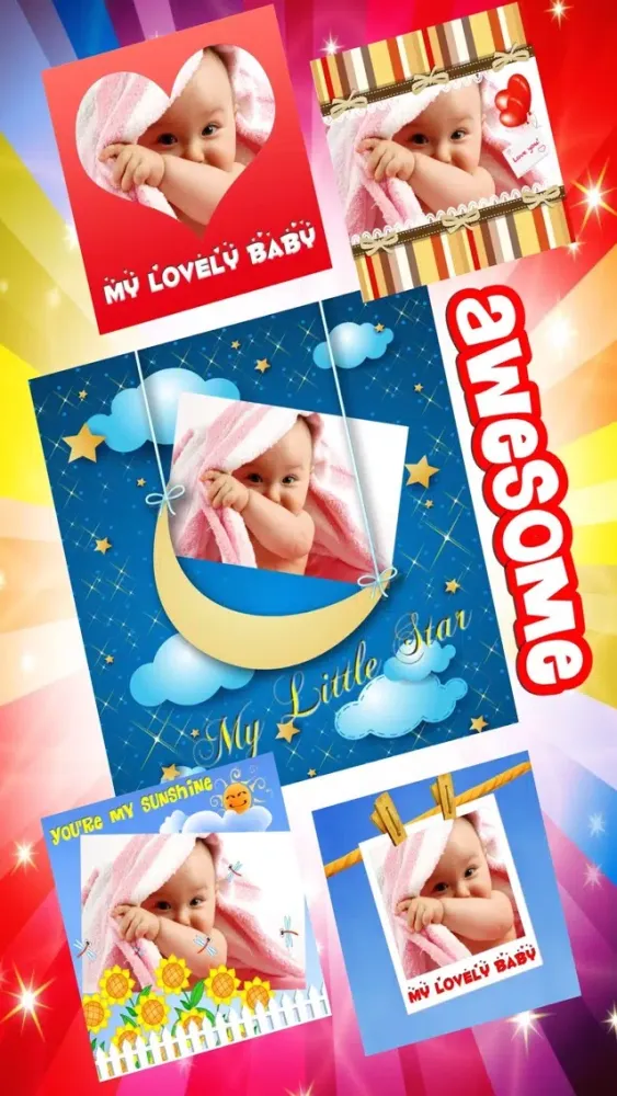 Capturas de tela do Baby Posters
