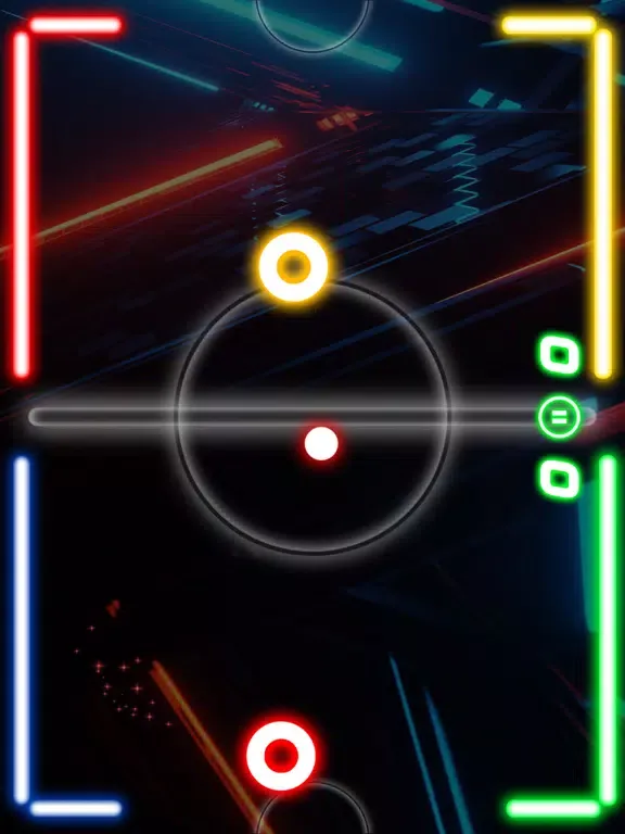 Tangkapan layar Glow Hockey Neon Challenge iPad 