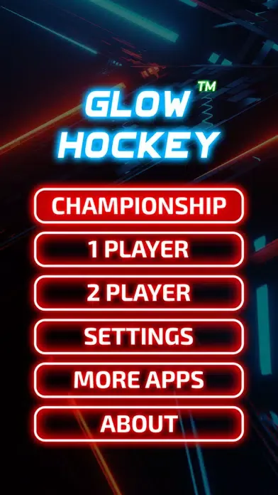 Tangkapan layar Glow Hockey Neon Challenge