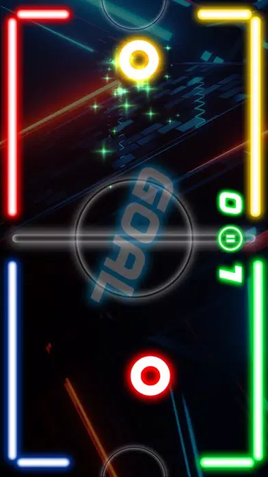 Tangkapan layar Glow Hockey Neon Challenge