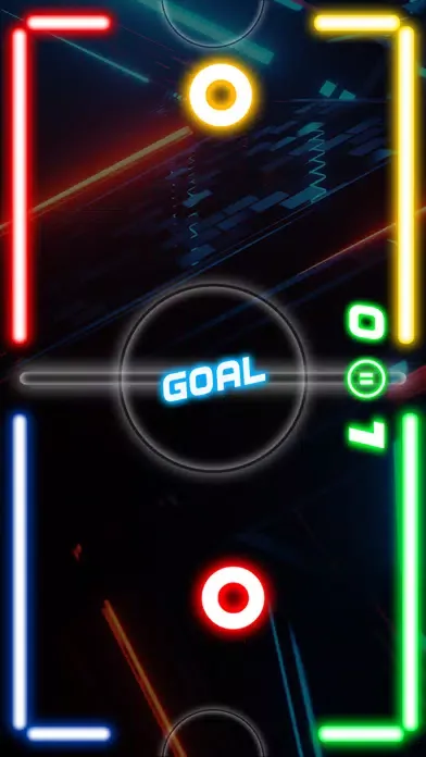 Tangkapan layar Glow Hockey Neon Challenge