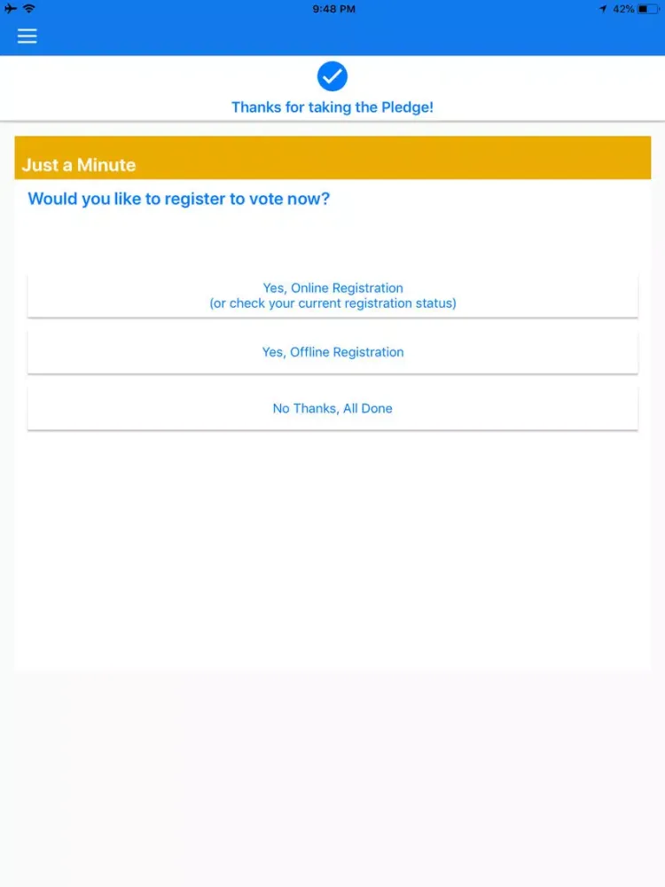 Wisconsin Voter App iPad  স্ক্রিনশট