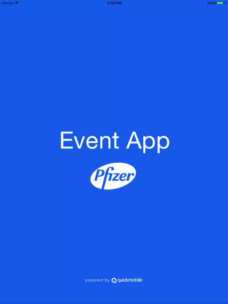 Ảnh chụp màn hình của The PFE Event App iPad 