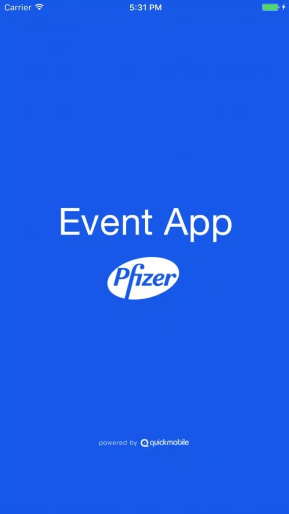 Ảnh chụp màn hình của The PFE Event App
