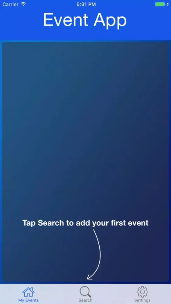Ảnh chụp màn hình của The PFE Event App