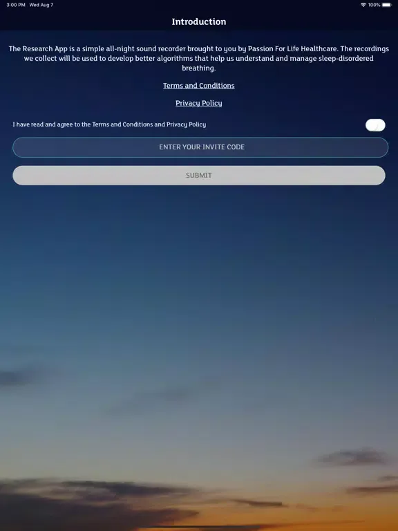Zrzuty ekranu Sleep Study iPad 