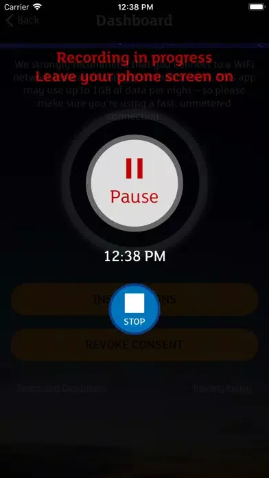 Zrzuty ekranu Sleep Study