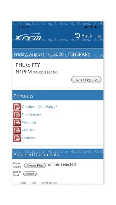 ภาพหน้าจอของ PFM Mobile App v2