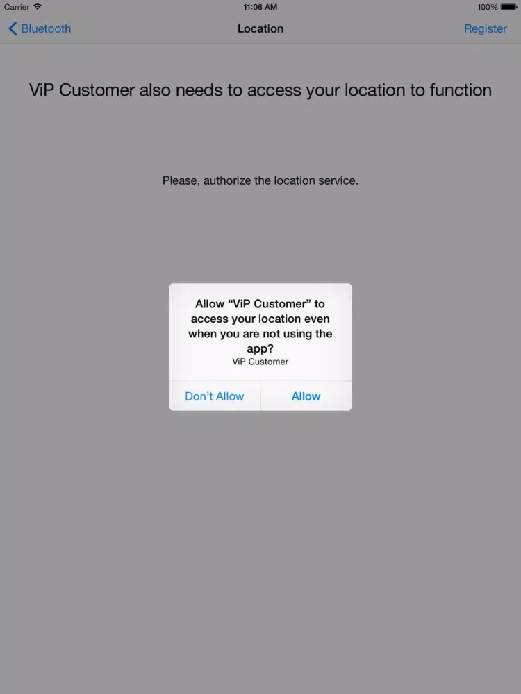 ViP Customer iPad  スクリーンショット
