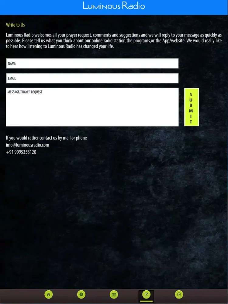 Luminous Radio iPad  Screenshots