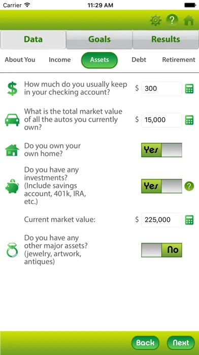 Personal Financial Plan Wiz Screenshots