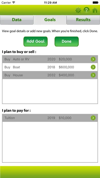 Personal Financial Plan Wiz Screenshots
