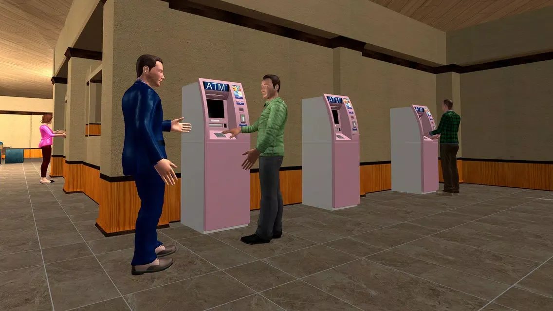 Capturas de tela do City Bank Cashier Simulator