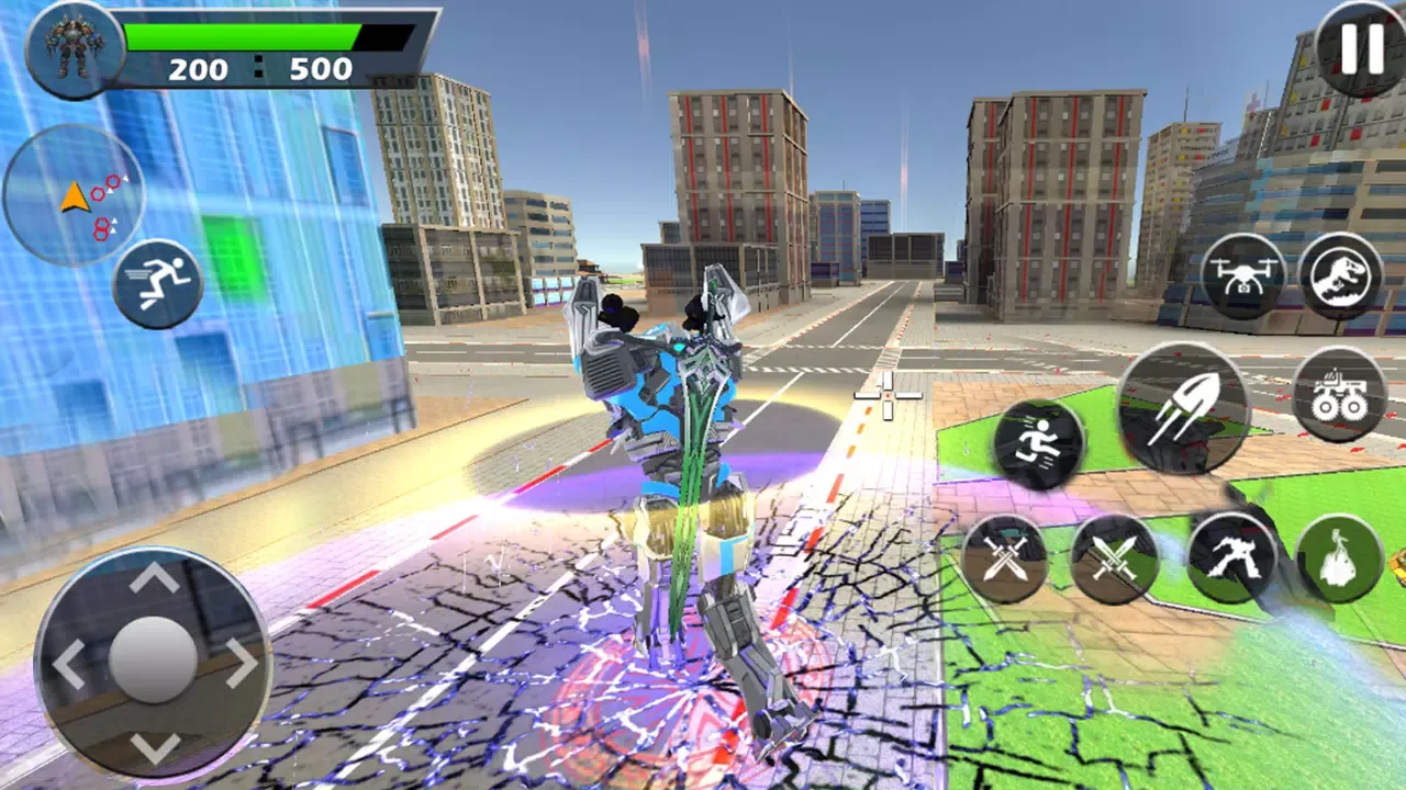 Dino Robot Transform War Game Screenshots