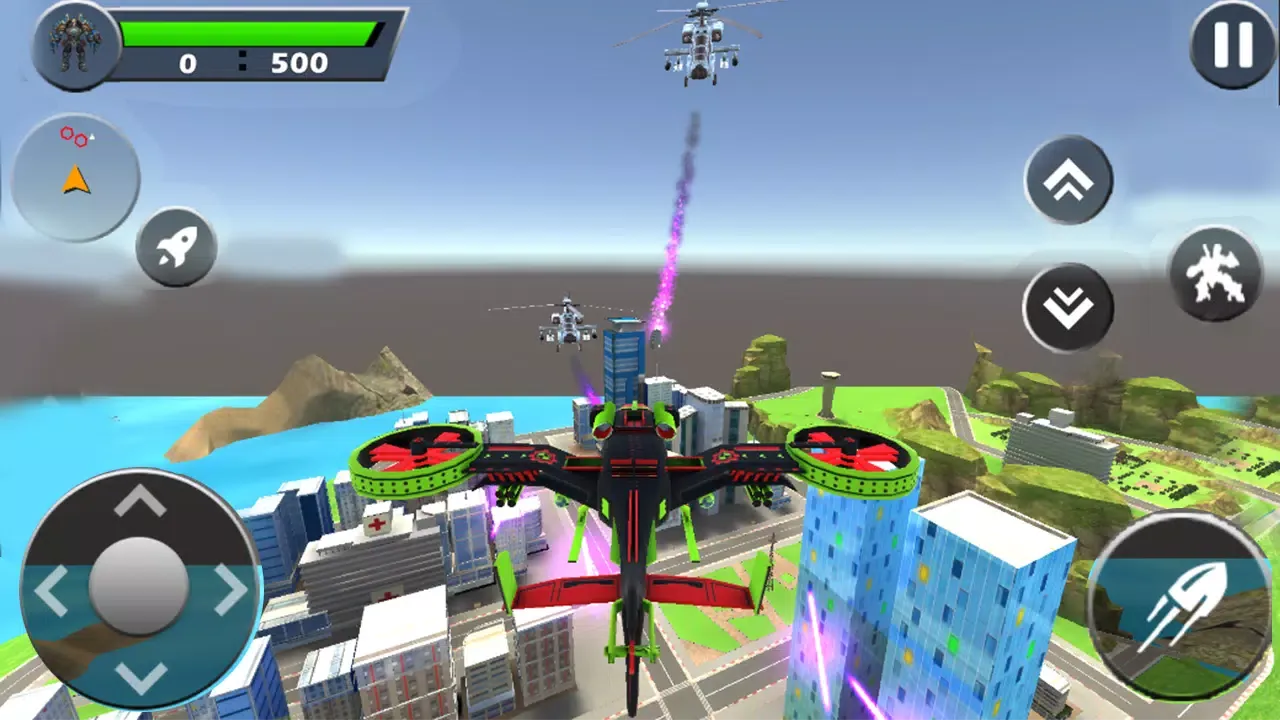 Dino Robot Transform War Game Screenshots