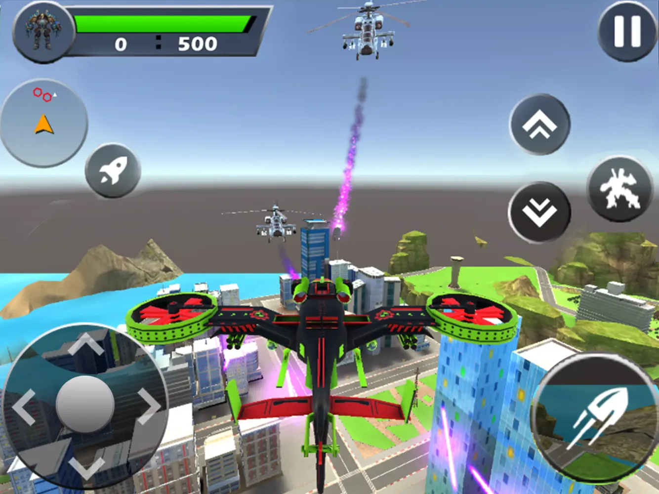 Dino Robot Transform War Game Screenshots