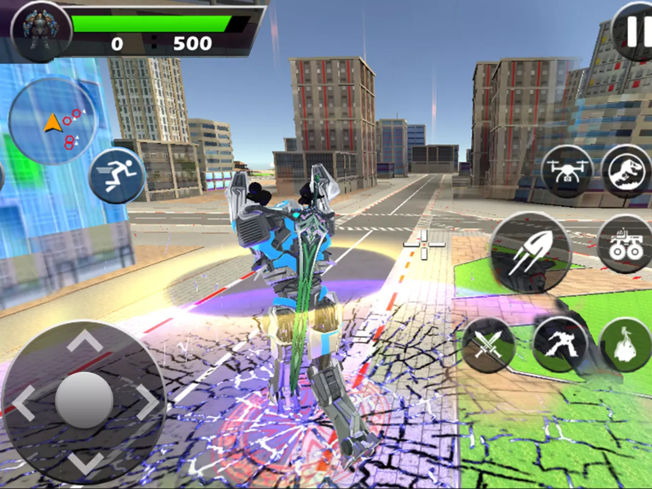 Dino Robot Transform War Game Screenshots