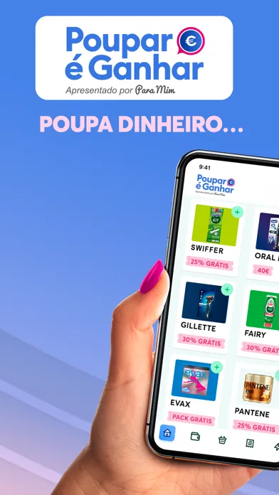 Capturas de tela do Poupar é Ganhar
