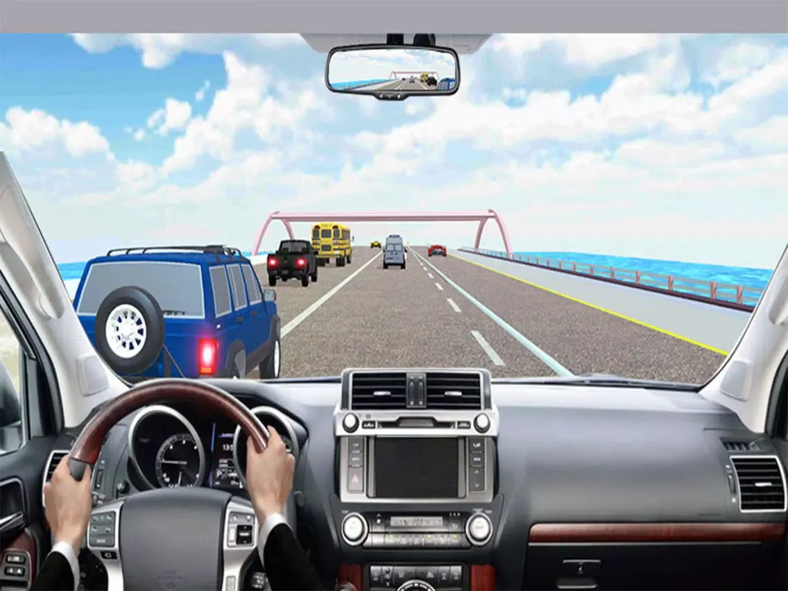 Highway Prado Racing Game! iPad  سکرین شاٹس