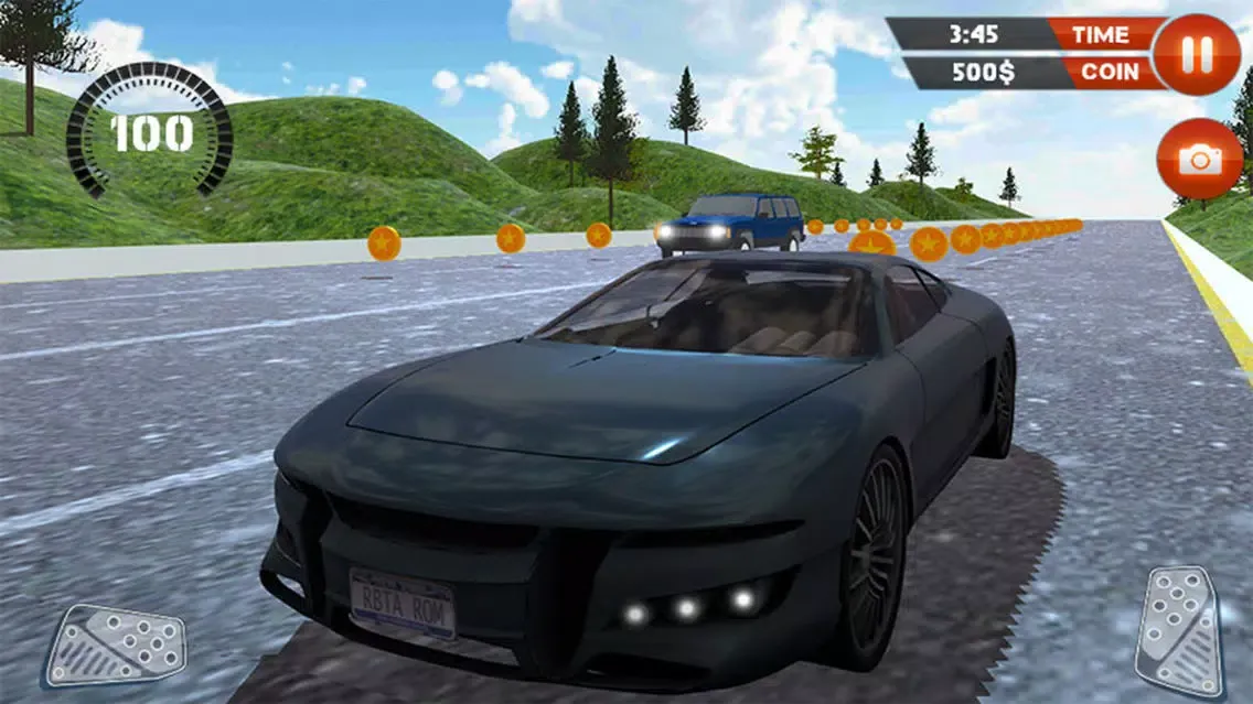 Highway Prado Racing Game! سکرین شاٹس