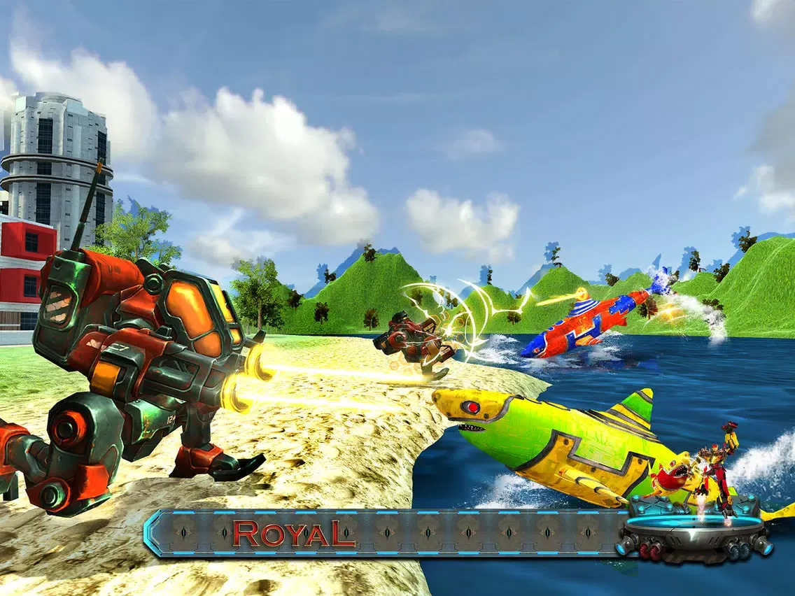 صور Shark Robot Transform war Hero iPad 