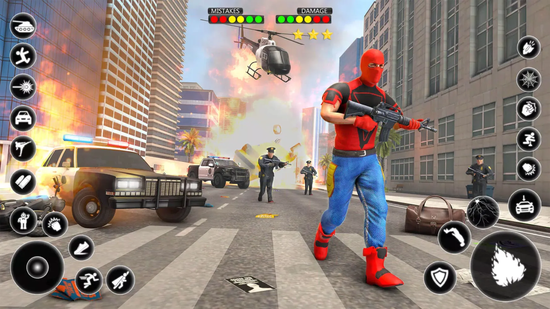Ảnh chụp màn hình của Spider Vice Town Rope Hero Man