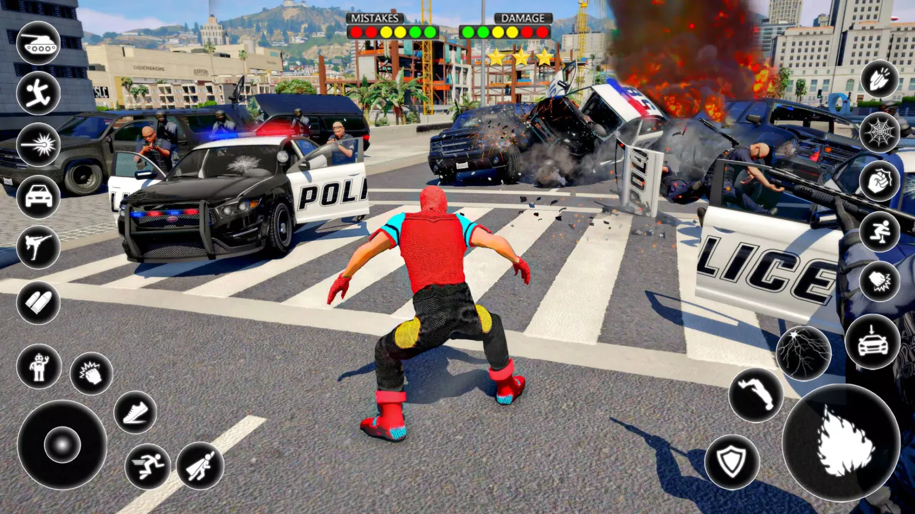 Ảnh chụp màn hình của Spider Vice Town Rope Hero Man