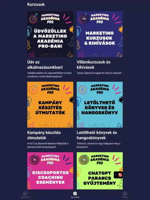 Marketing Akadémia PRO iPad  Screenshots