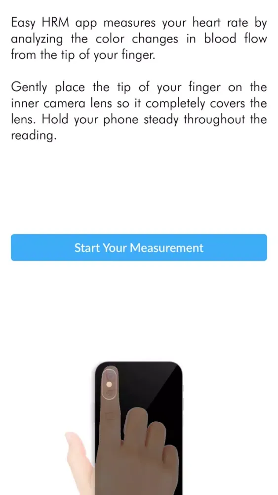 Tangkapan layar Easy HRM: Heart Rate Monitor
