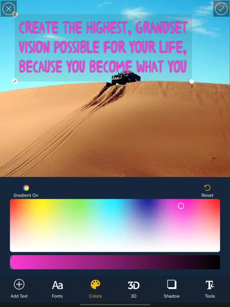Art On: photo editor+cool font iPad  Screenshots