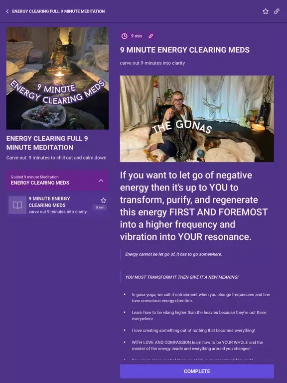 Ảnh chụp màn hình của GEMA guna energy my app iPad 