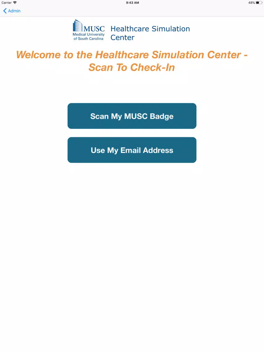Capturas de tela do Sim Lab Badge Reader iPad 