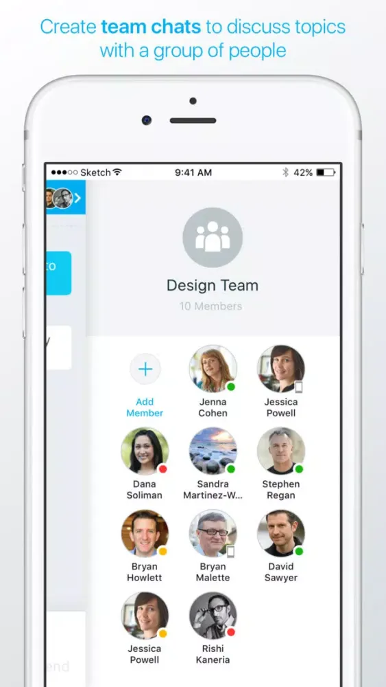 Captures d'écran de iMeet Chat – Messaging & Collaboration Tool