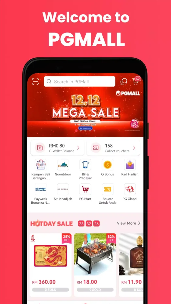 Ảnh chụp màn hình của PGMall