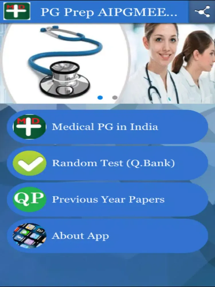 PG Prep AIPGMEE AIIMS JIPMER iPad  Screenshots
