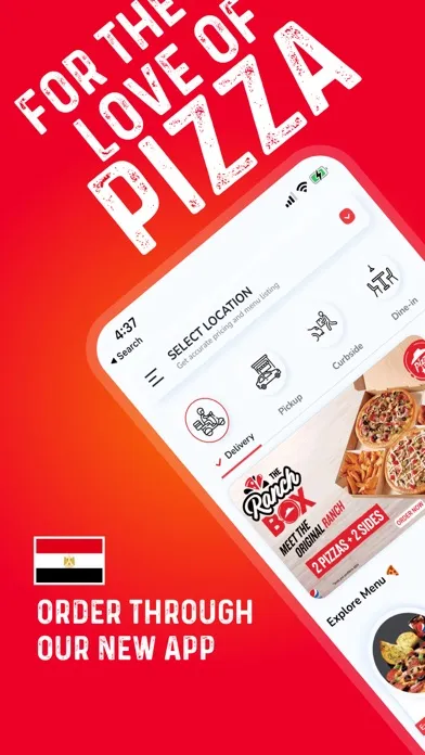 Tangkapan layar Pizza Hut Egypt-Order Food Now