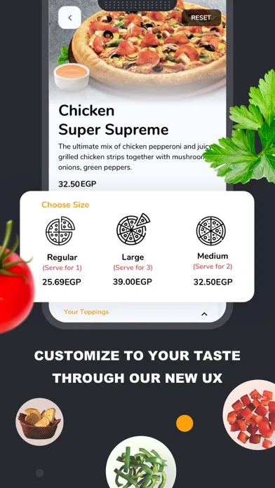 Tangkapan layar Pizza Hut Egypt-Order Food Now