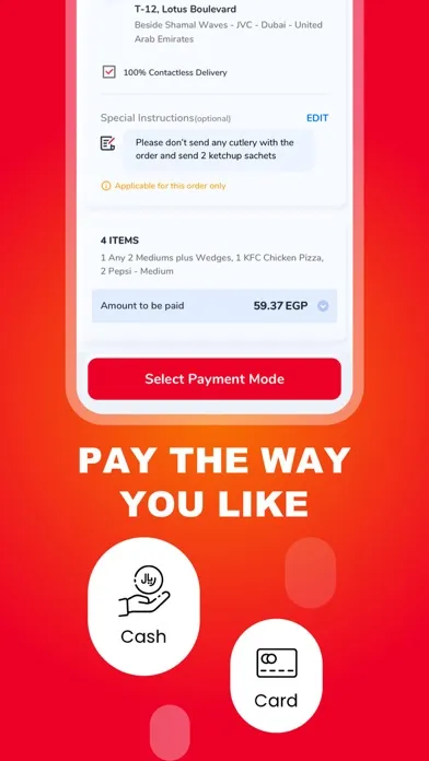Tangkapan layar Pizza Hut Egypt-Order Food Now