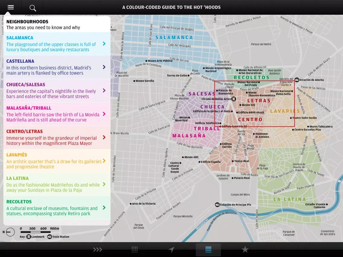 Ảnh chụp màn hình của Madrid: Wallpaper* City Guide iPad 