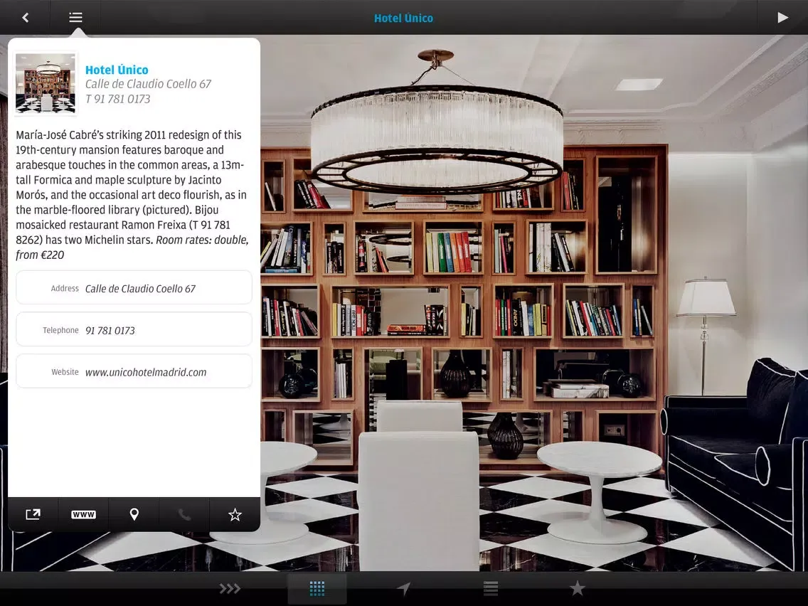 Ảnh chụp màn hình của Madrid: Wallpaper* City Guide iPad 