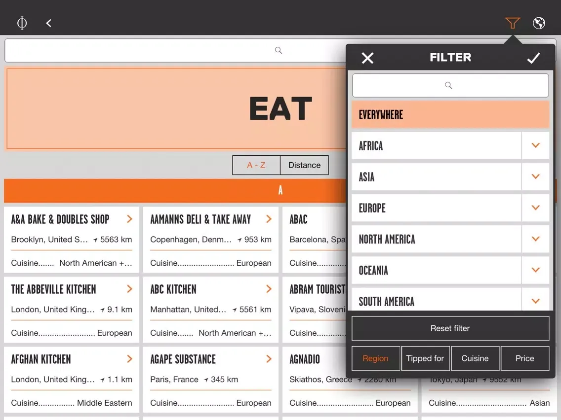 Скриншоты Where Chefs Eat – A Guide to Chefs' Favorite Restaurants iPad 